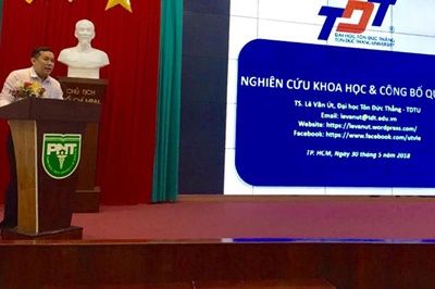 Dr. Ut V. Le delivered a keynote speech at the conference organized by Pham Ngoc Thach Medical University