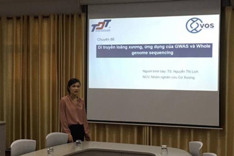 Dr. Nguyen Thi Lich presented at the seminar