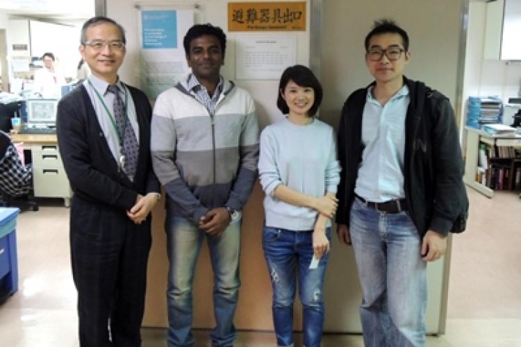 Dr. Bharath Kumar Velmurugan (second from the left) and his colleagues