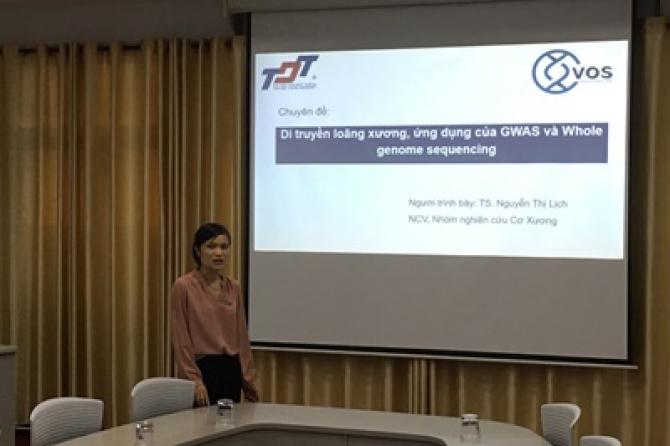 TS. Nguyễn Thị Lịch trình bày báo cáo