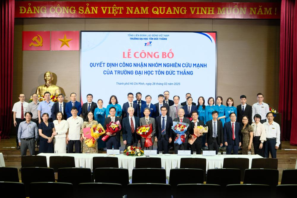 Trường Đại học Tôn Đức Thắng tổ chức Lễ công bố quyết định thành lập 05 nhóm nghiên cứu mạnh